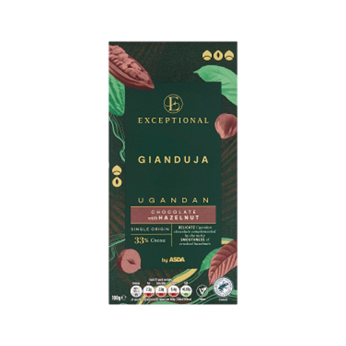 Asda Gianduja Ugandan Chocolate With Hazelnut