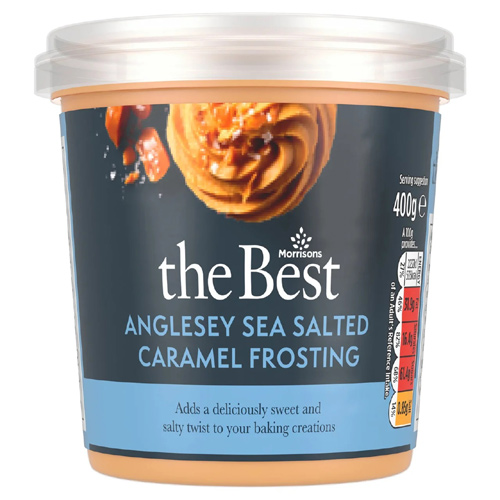 Morrisons The Best Anglesey Sea Salted Caramel Frosting (Bulk Buy Pack Of 6)