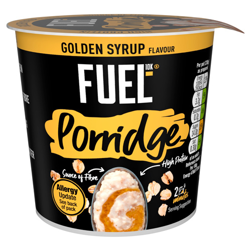 FUEL10K High Protein Golden Syrup Porridge Oat Cereal Pot
