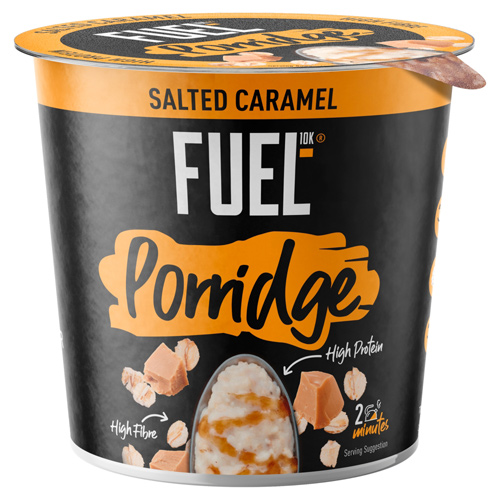 FUEL10K High Protein Salted Caramel Porridge Oat Cereal Pot