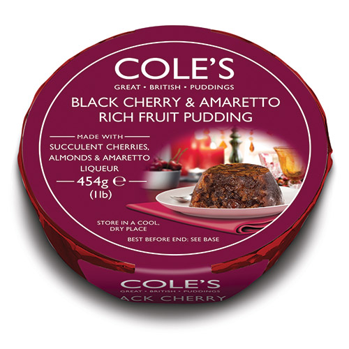 Coles Black Cherry and Amaretto Rich Fruit Pudding