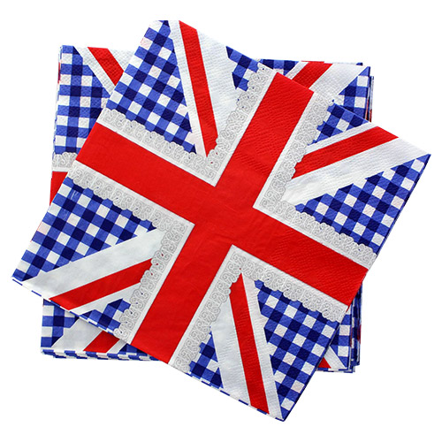 Union Jack Napkins 16 Pack