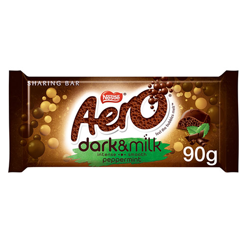 Nestle Aero Dark and Milk Peppermint Block