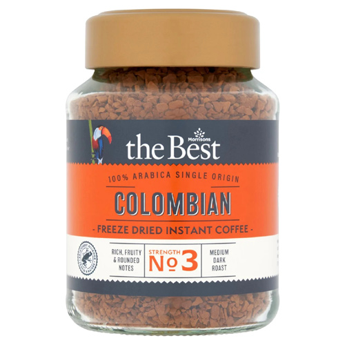 Morrisons The Best Colombian Instant Coffee (Bulk Buy Pack Of 6)