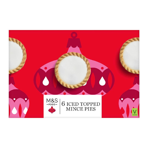 Marks and Spencer Iced Topped Mince Pies