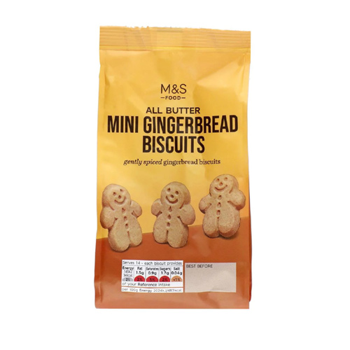 Marks and Spencer All Butter Mini Gingerbread Biscuits