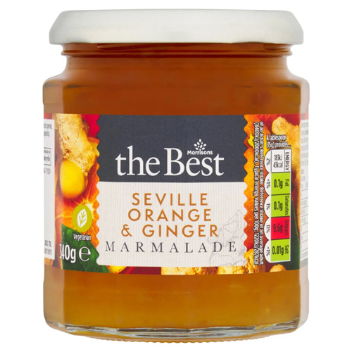 Morrisons The Best Orange & Ginger Marmalade (Bulk Buy Pack Of 6)