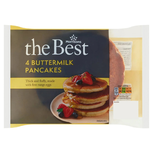 Morrisons The Best Buttermilk Pancakes (Bulk Buy Pack Of 6)
