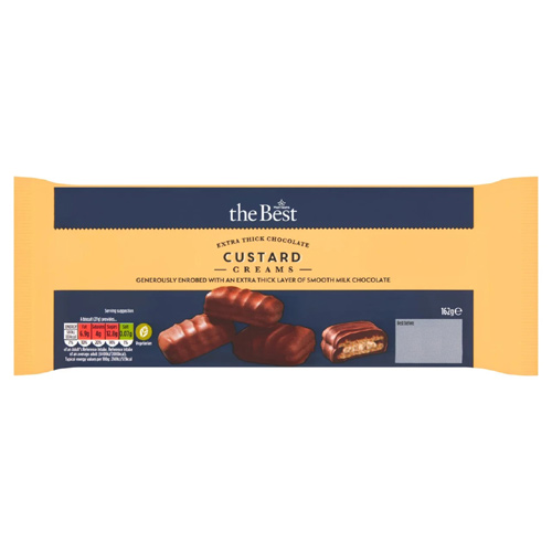 Morrisons The Best Extra Thick Chocolate Custard Creams (Bulk Buy Pack Of 6)