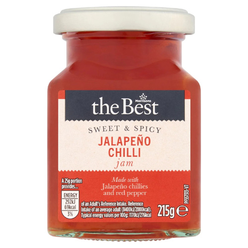 Morrisons The Best Jalapeno Chilli Jam Chutney (Bulk Buy Pack Of 6)