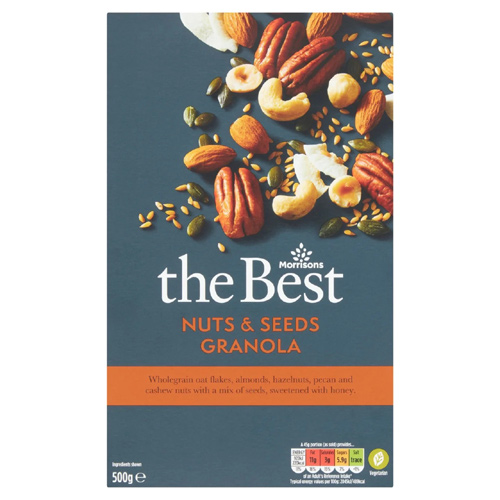 Morrisons The Best Nuts & Seed Granola (Bulk Buy Pack Of 6)