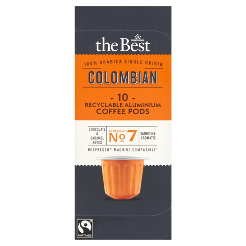 Morrisons The Best Fair Trade Colombian Pods (Bulk Buy Pack Of 6)