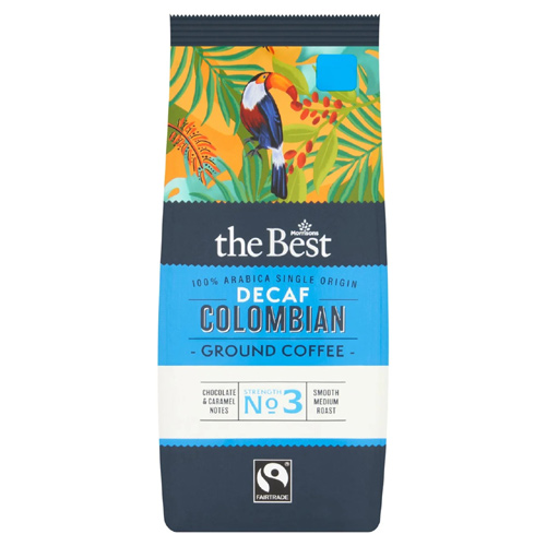 Morrisons The Best Colombian Decaf Roast & Ground Coffee (Bulk Buy Pack Of 6)