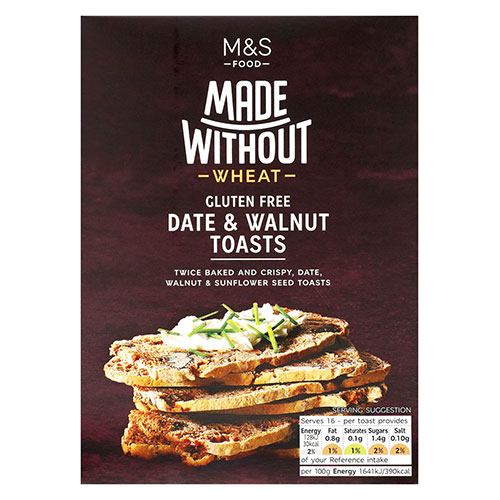 Marks and Spencer Made Without Date & Walnut Toasts