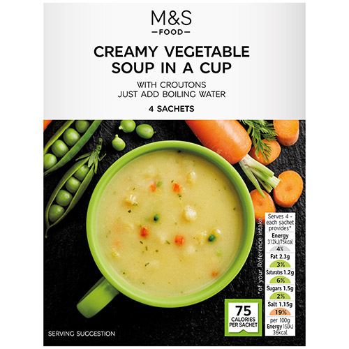 Marks and Spencer Creamy Vegetable Cup Soup