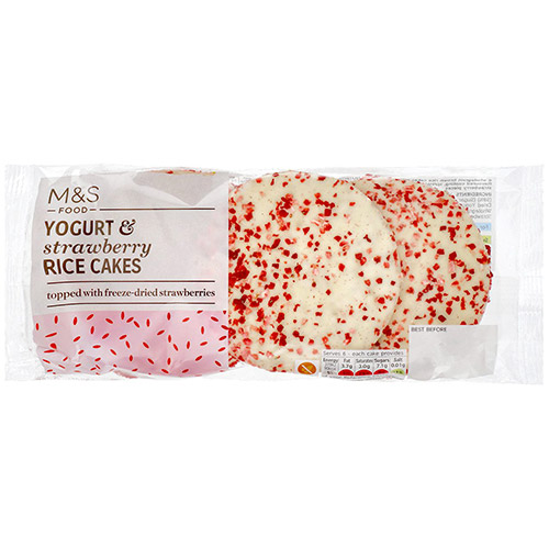 Marks and Spencer Yogurt Strawberry Rice Cakes