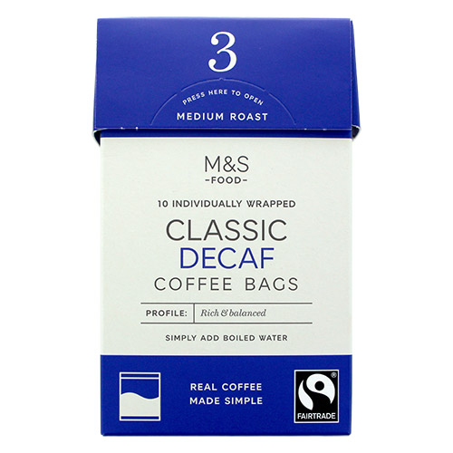 Marks and Spencer Decaf Coffee Bags