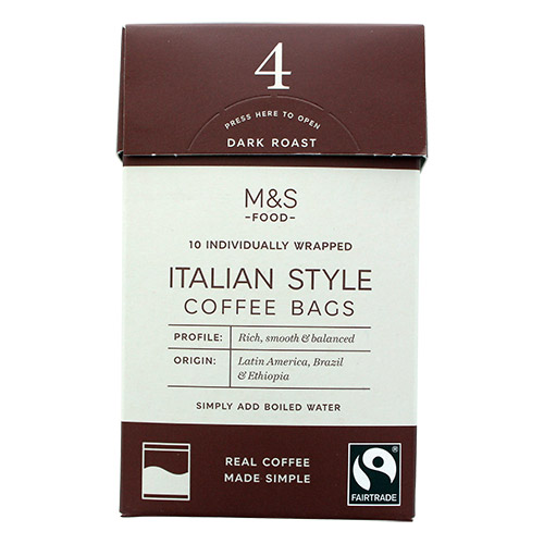 Marks and Spencer Italian Coffee Bags