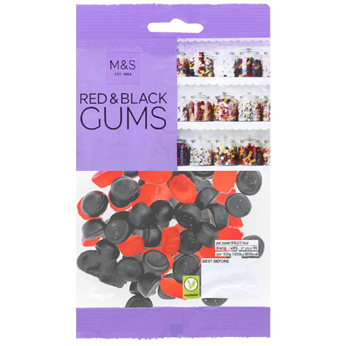 Marks and Spencer Red and Black Gums