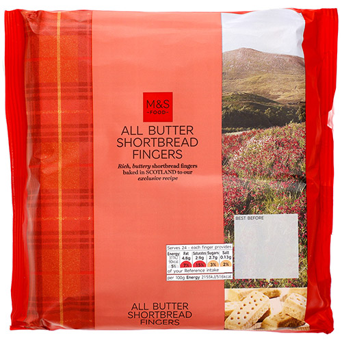Marks and Spencer All Butter Shortbread Fingers