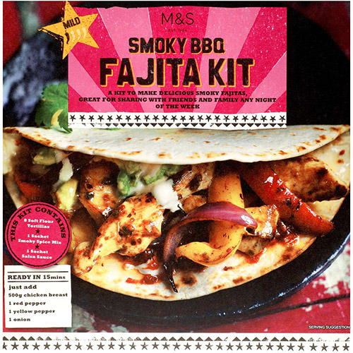 Marks and Spencer Smokey BBQ Fajita Kit