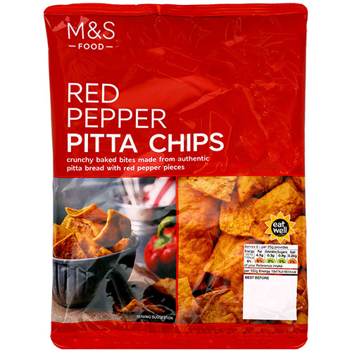 Marks and Spencer Red Pepper Pitta Chips