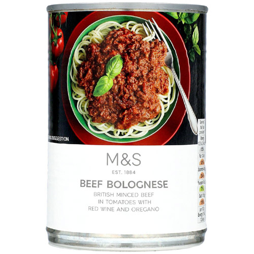Marks and Spencer Canned Beef Bolognese