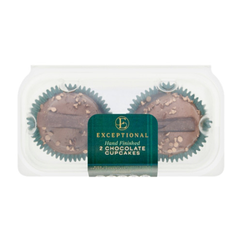 Exceptional By Asda 2 Chocolate Cupcakes