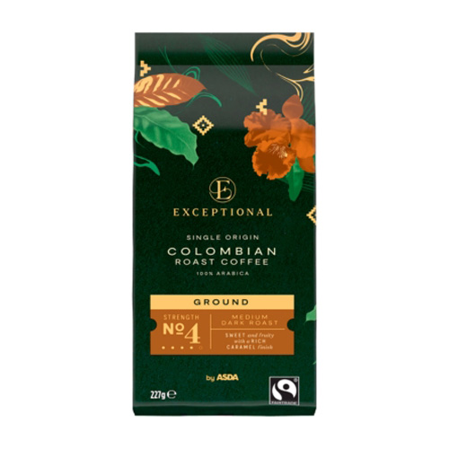 Exceptional By Asda Ground Colombian Roast Coffee