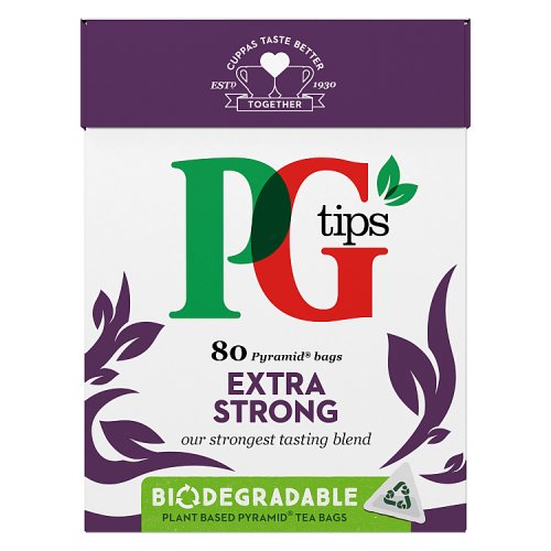 PG Tips Extra Strong 80 Teabags (232g)