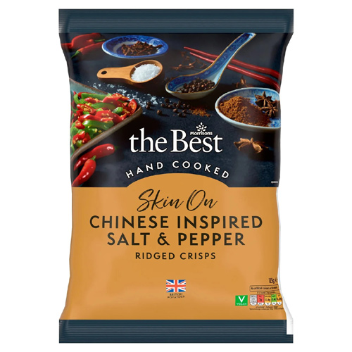 Morrisons The Best Chinese Salt & Pepper Ridge Crisps (Bulk Buy Pack Of 6)