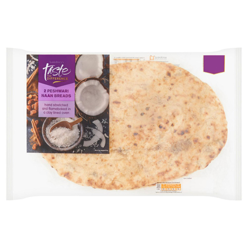 Sainsbury's Peshwari Naan, Taste the Difference