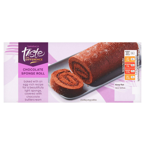 Sainsbury's Chocolate Sponge Roll, Taste the Difference