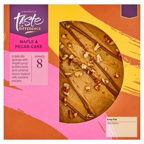 Sainsbury's Maple & Pecan Cake, Taste the Difference
