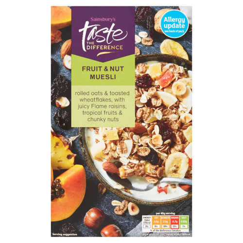 Sainsbury's Fruit & Nut Muesli, Taste the Difference