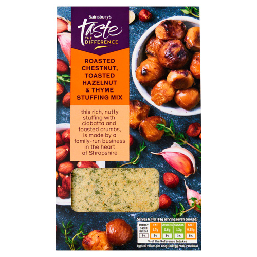 Sainsbury's Roasted Chestnut, Toasted Hazelnut & Thyme Stuffing Mix, Taste the D