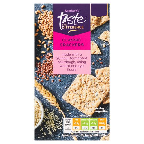 Sainsbury's Classic Crackers, Taste the Difference (Bulk Buy Pack Of 6)