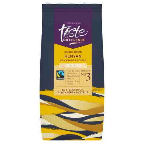 Sainsbury's Fairtrade Kenyan Coffee, Taste the Difference, Strength 3