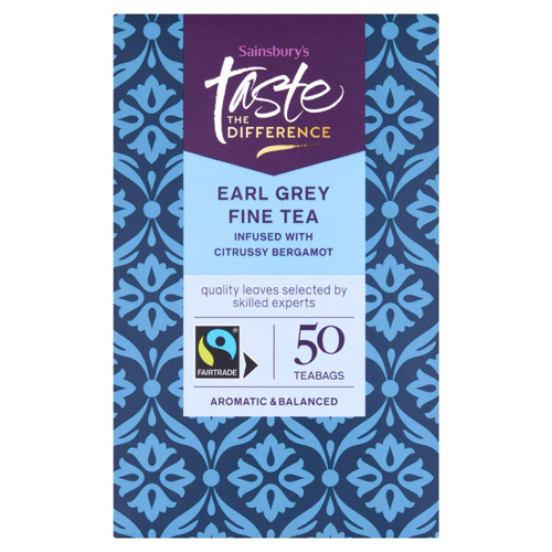 Sainsburys Taste the Difference Earl Grey Tea Bags x50