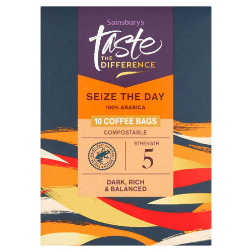 Sainsburys Taste the Difference Seize The Day Coffee Bags 10's