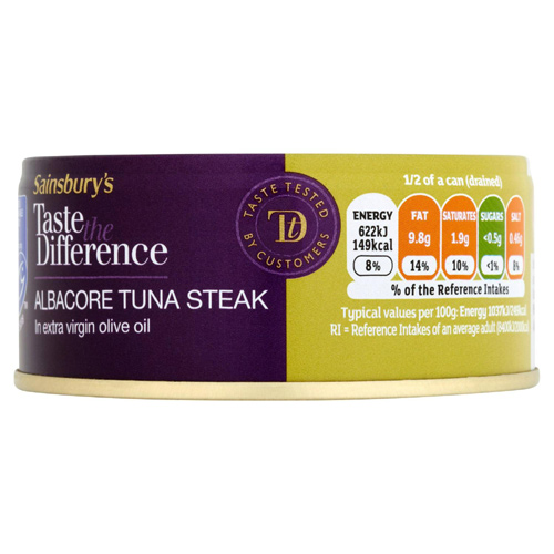 Sainsburys Taste the Difference Albacore in Extra Virgin Olive Oil