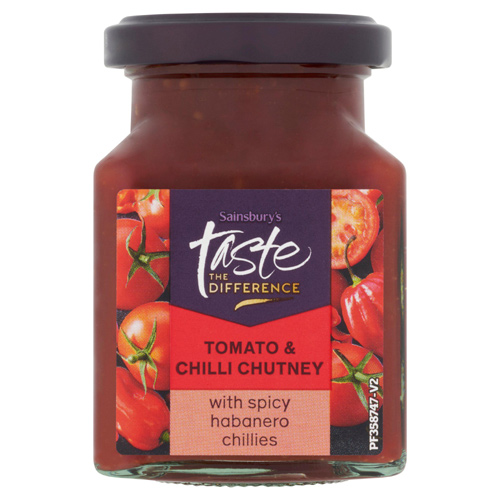 Sainsburys Taste the Difference Tomato & Chilli Chutney