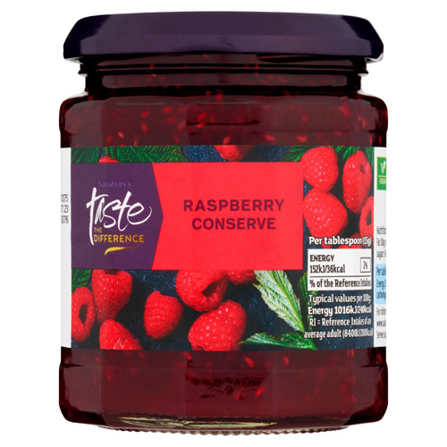 Sainsburys Taste the Difference Raspberry Conserve