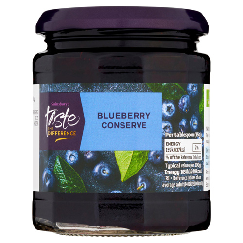 Sainsburys Taste the Difference Blueberry Conserve