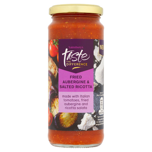 Sainsburys Taste the Difference Aubergine & Salted Ricotta Pasta Sauce