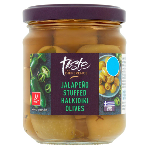 Sainsburys Taste the Difference Jalapeno Stuffed Halkidiki Olives