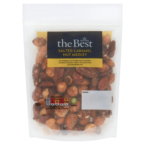 Morrisons The Best Salted Caramel Nut Medley (Bulk Buy Pack Of 6)