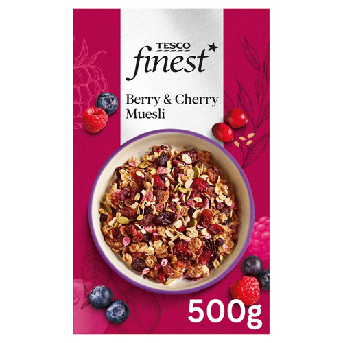 Tesco Finest Berry & Cherry Museli (Bulk Buy Pack Of 6)