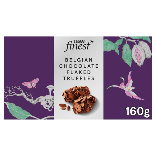 Tesco Finest Belgian Chocolate Flaked Truffles