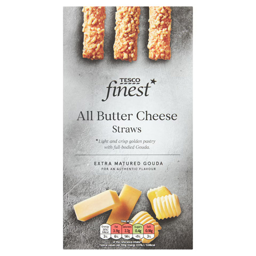 Tesco Finest All Butter Cheese Straws (Bulk Buy Pack Of 6)